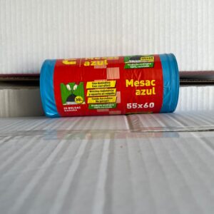 BOLSA BASURA MESAC AZUL 20 UDS